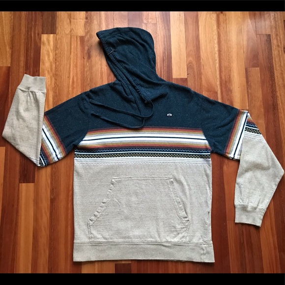 Billabong Other - Billabong Hoodie Medium Pullover Charcoal Tan